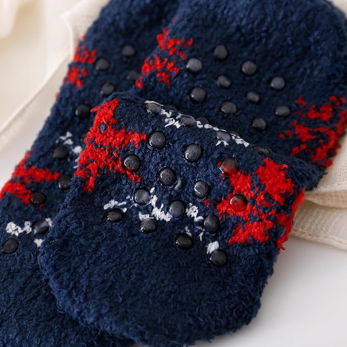 Snowflake Black/Navy/Gray/Red 4pairs