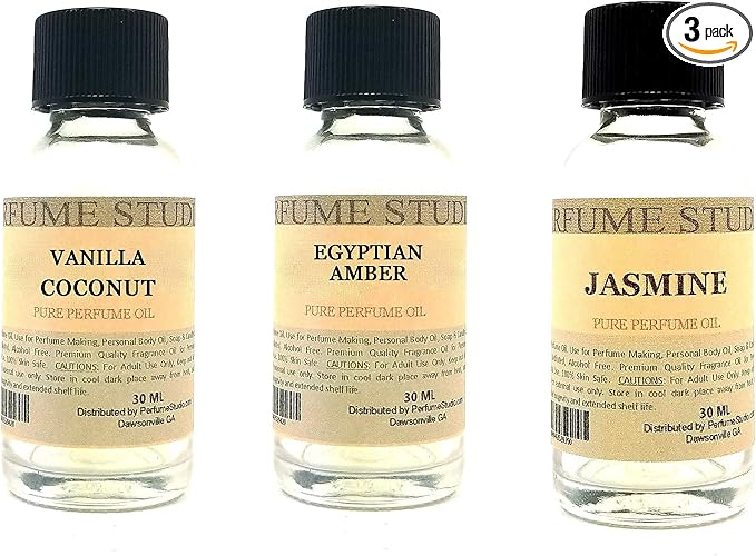 Vanilla Coconut, Egyptian Amber, Jasmine
