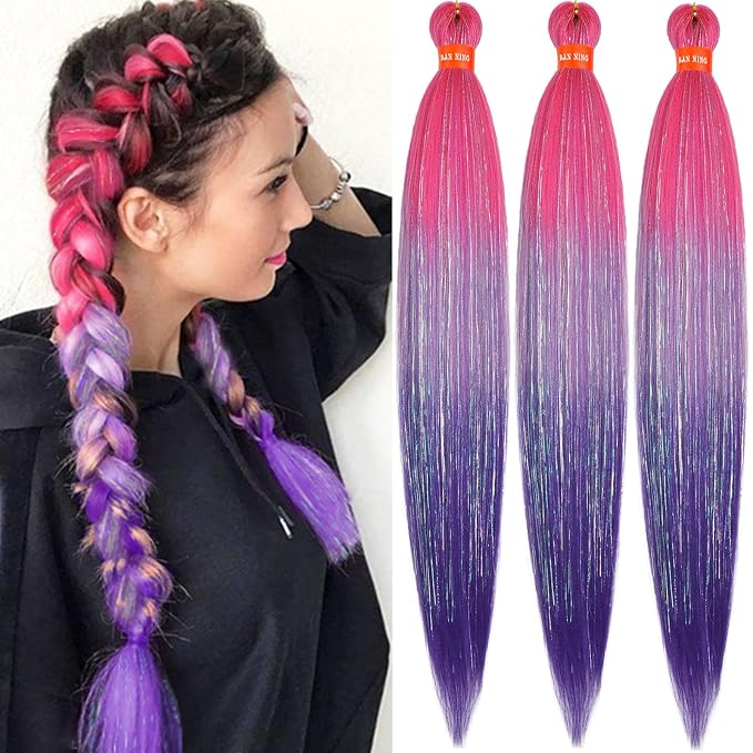hotpink-pink-purple with tinsel