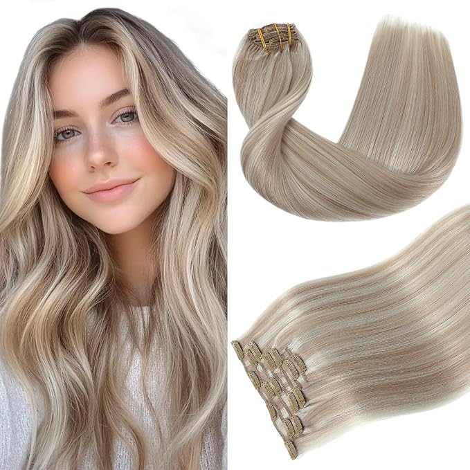 1-#18P1000 Ash Blonde mixed White Blond