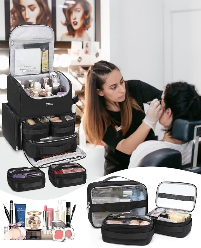 Black with 2 extra clear bags