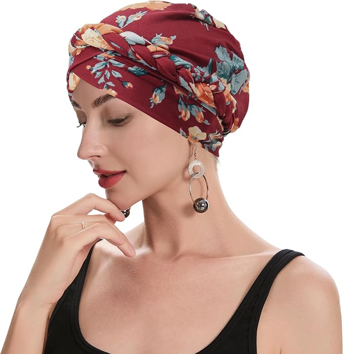Braid Floral Burgundy
