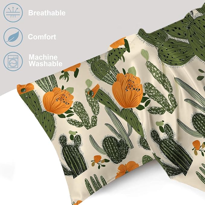 Botanical Cactus Green