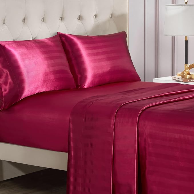 Hot Pink Damask Stripe