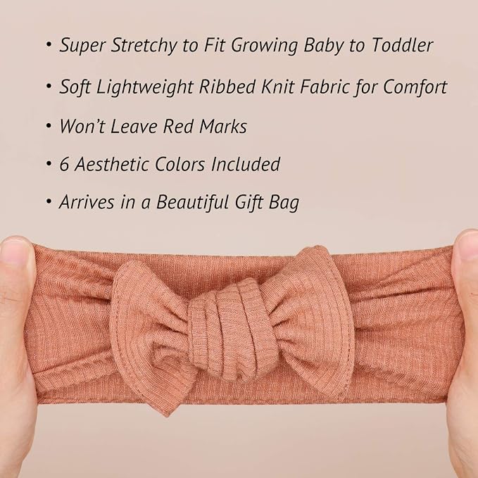 Rib Knit Tie-on Headwrap