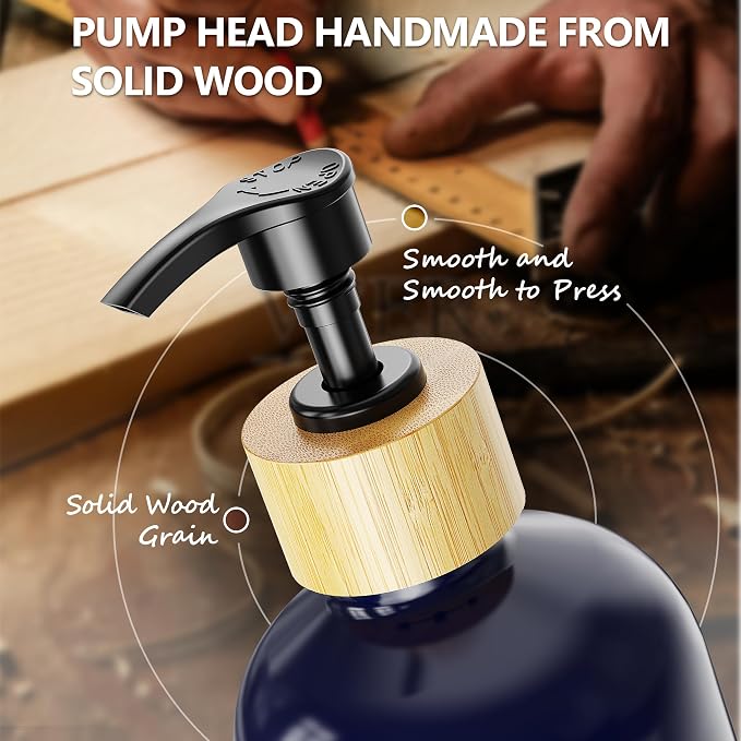 Navy Blue Sponge Holder + Navy Blue Bottle
