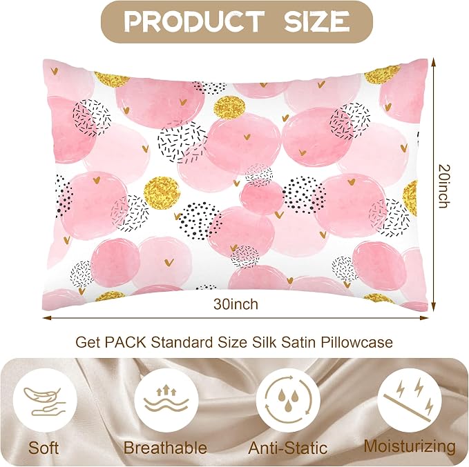 Pink Golden Dot Polka