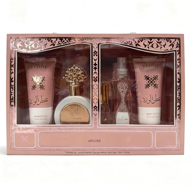 Pink-Faruk 5Pcs Floral,Fruity