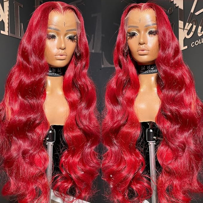 Red Wig Human Hair
