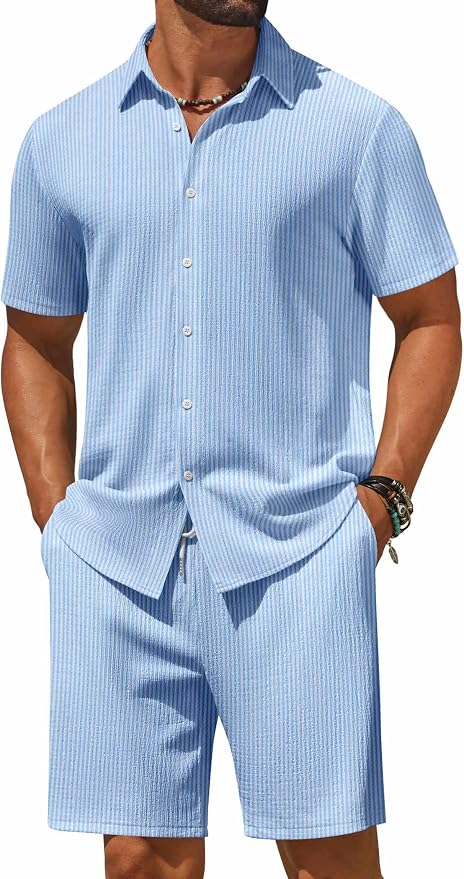 White Blue Stripe