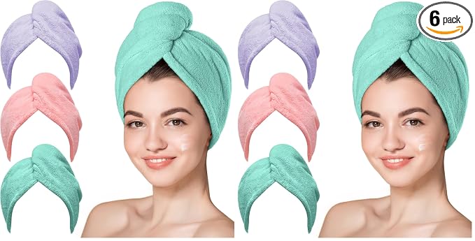 Pink, Purple, Green - 6 Pack