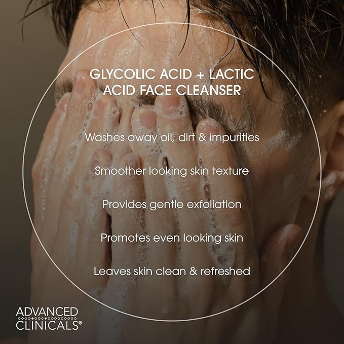 Exfoliating Glycolic + Lactic Acid Face Wash