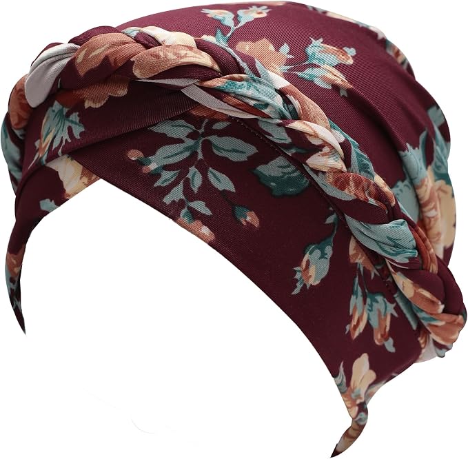 Braid Floral Burgundy