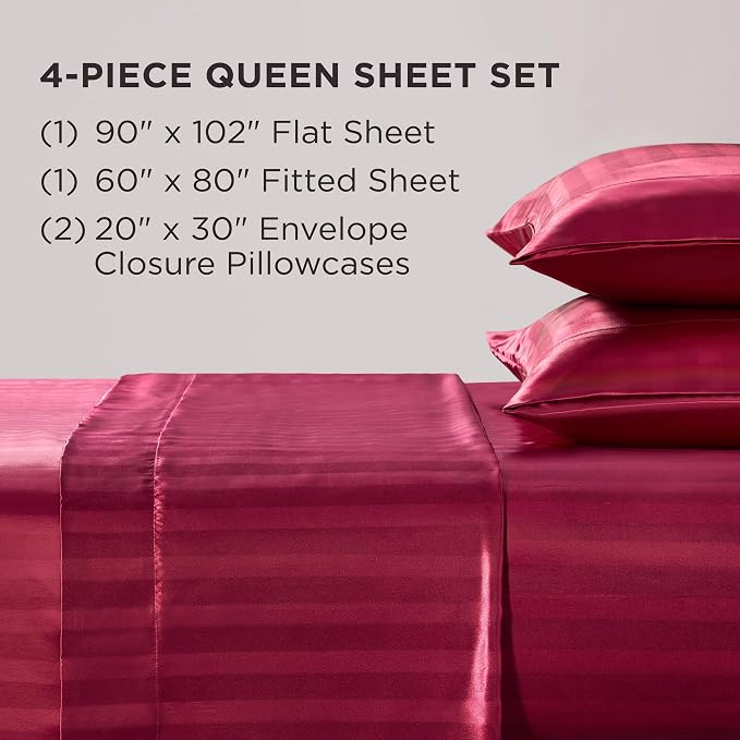 Hot Pink Damask Stripe