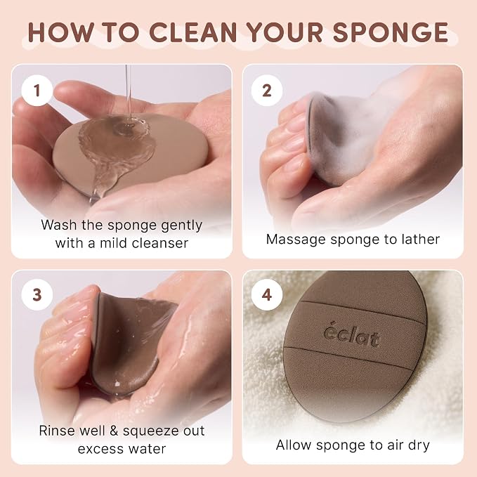 Rubycell Puff Mocha Oval 2pcs