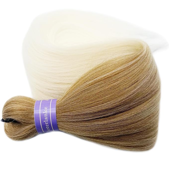 Brown Blonde Ombre Braiding Hair Pre Stretched