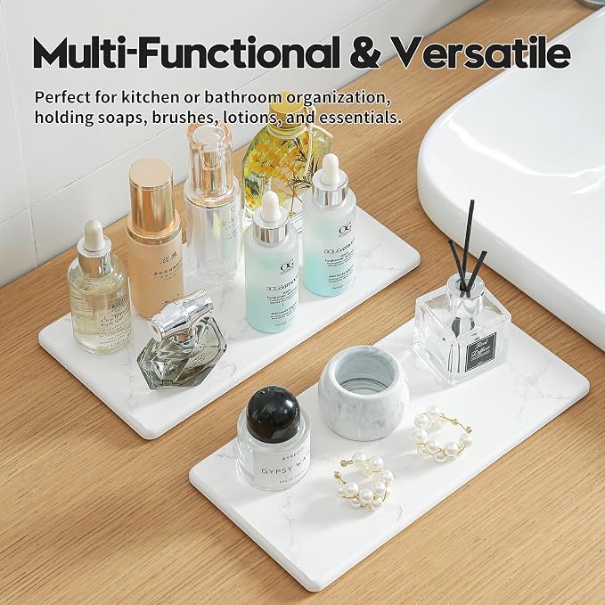 2 Pack - Marble White