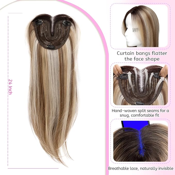 Ombre Light Brown with Blond Highlight