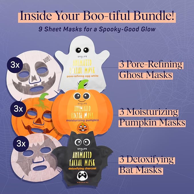 Ghost, Bat, Pumpkin