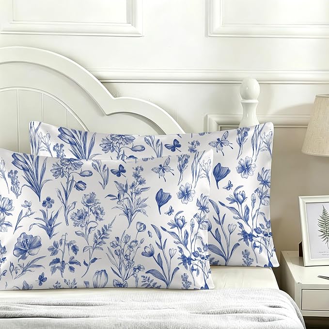 Vintage Blue Floral