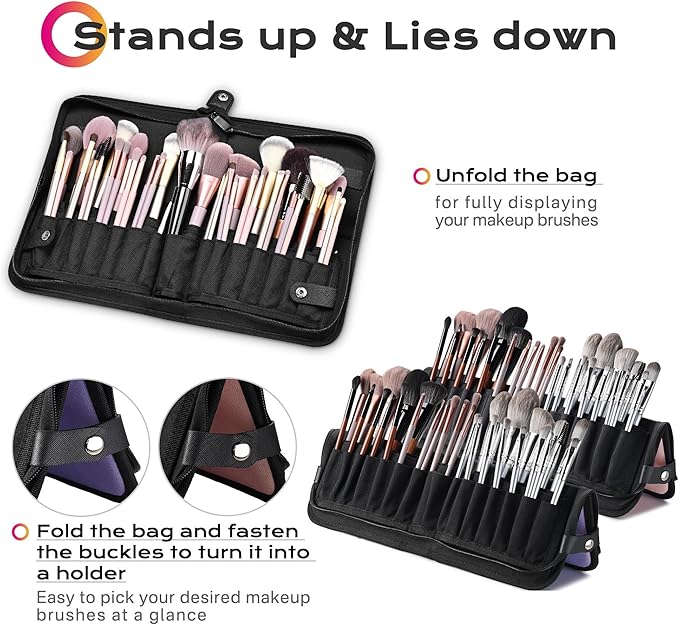 CTB Black with 2 Makeup Brush Holder