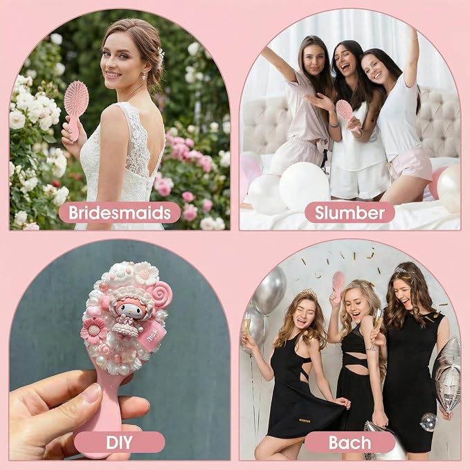 6pcs White&Pink