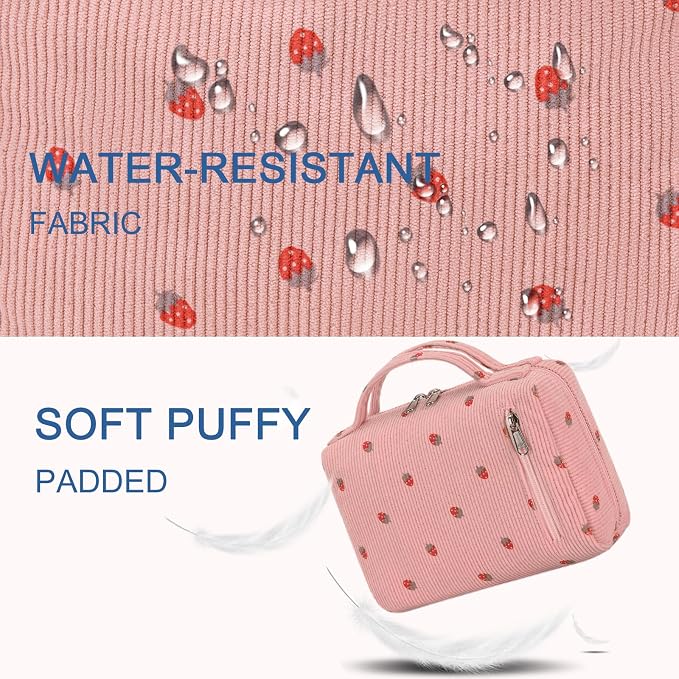 Corduroy Strawberries Pink