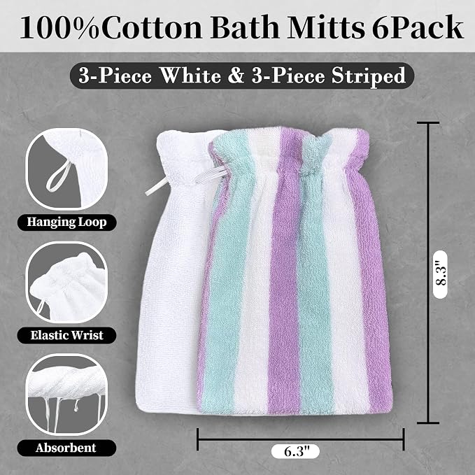 Purple Aqua Stripe&white