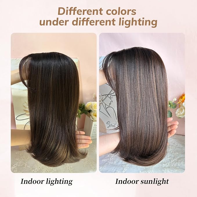Dark Brown with Chestnut Brown Hidhlights