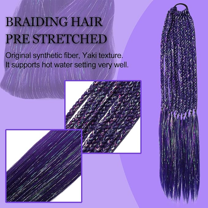 darl purple with tinsel
