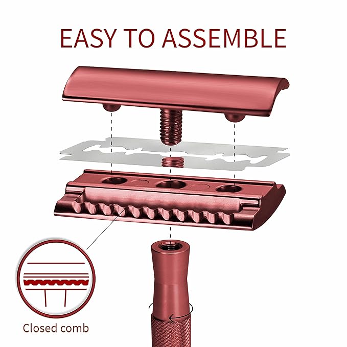 Red Razor with Stand