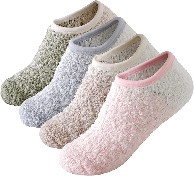 Green/Gray/Khaki/Pink 4-pairs