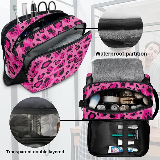 Pink Leopard Print Dog Paw