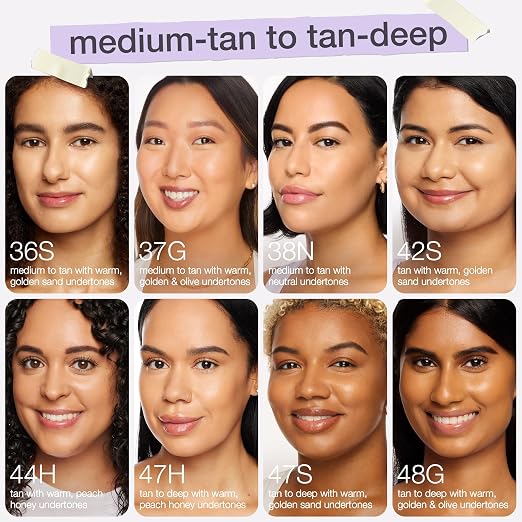 47H tan-deep honey (tan to deep skin with warm, peach undertones )