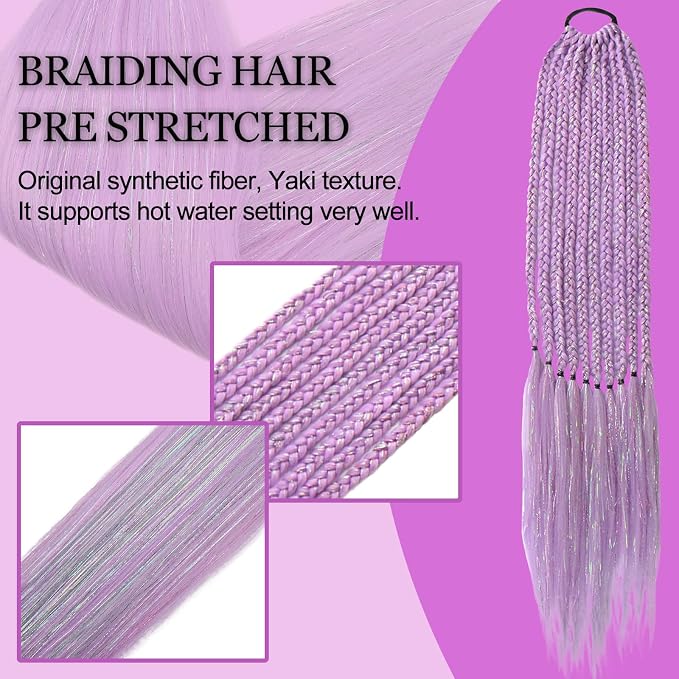 light purple with tinsel