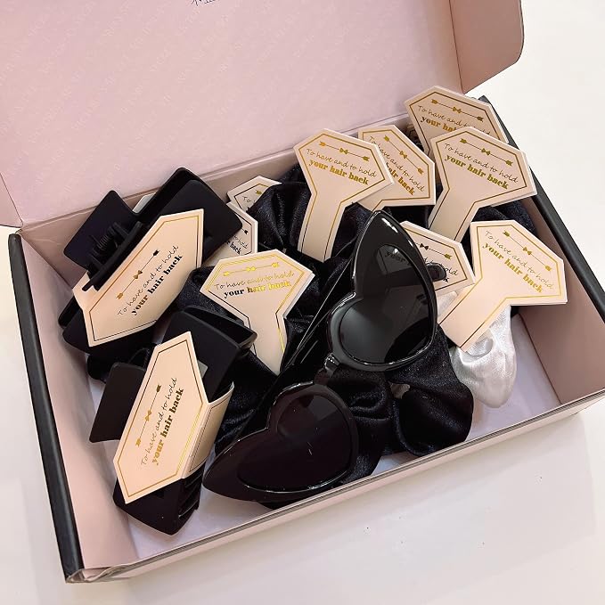 18pcs Dark Black