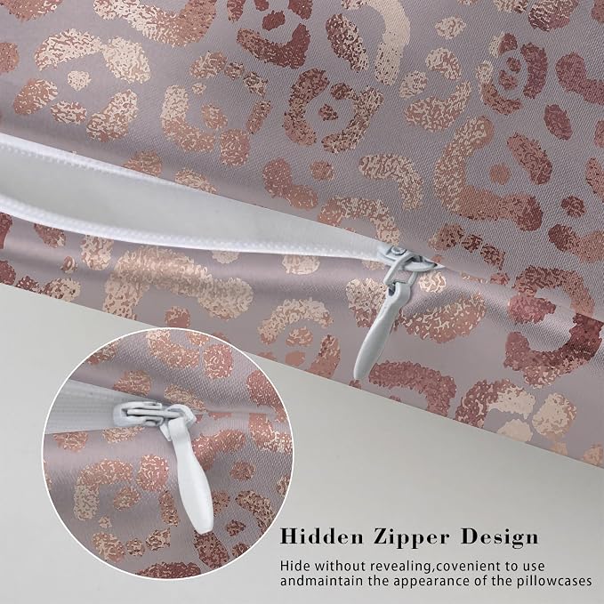 Abstract Rose Gold Leopard