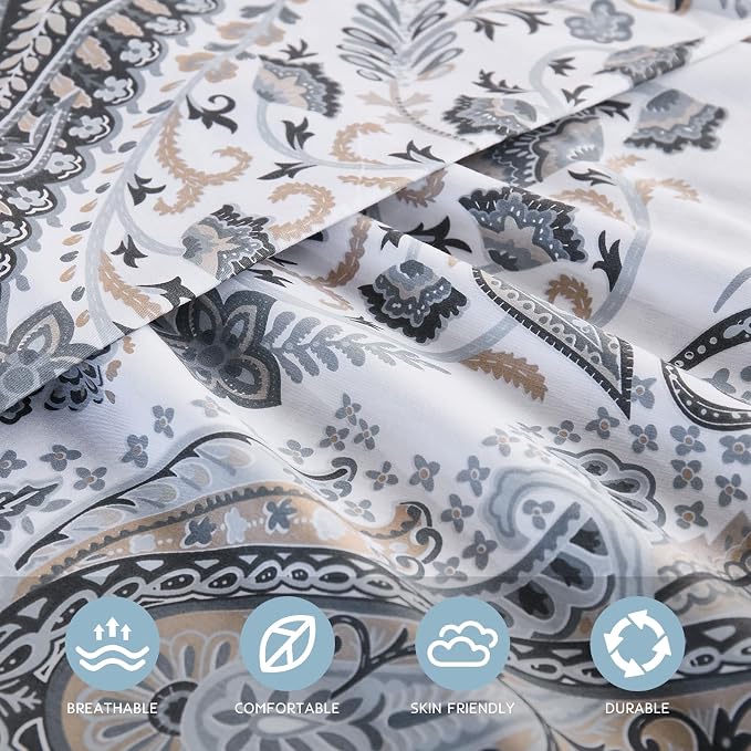 Grey Paisley