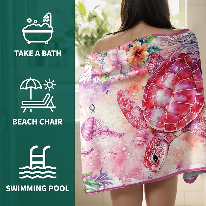 Beach Turtle-pink