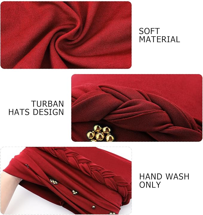 2 Pack Twisted Braid: Gold Bead (Burgundy/White)