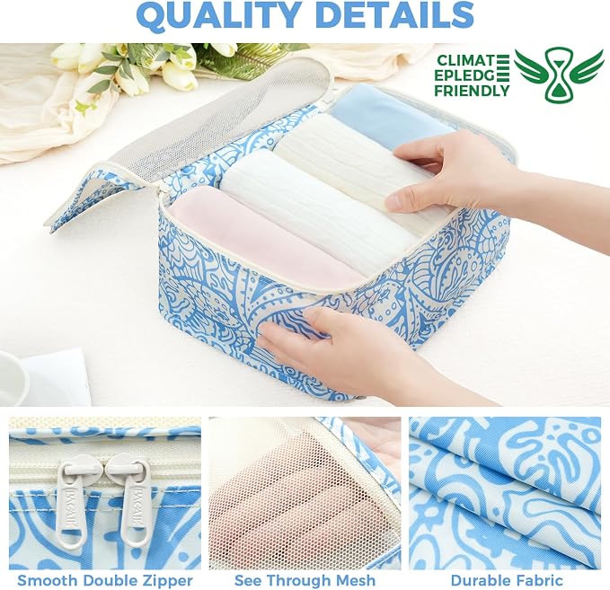 Blue paisley
