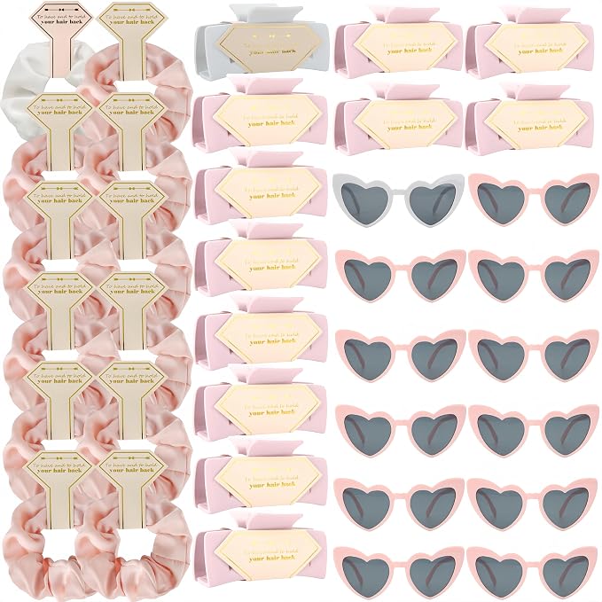 36pcs White&pink