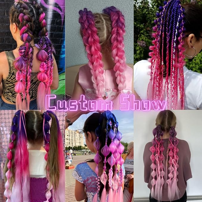 ombre purple-hotpink-pink