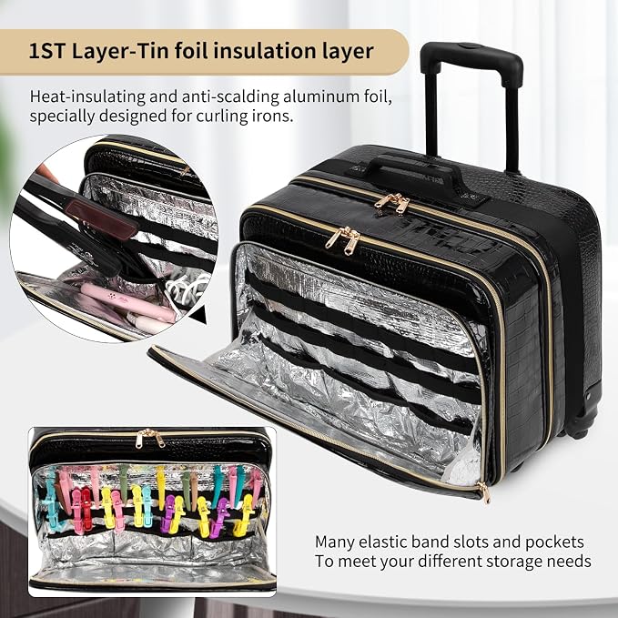 Black-with 7 Pcs Small Bags