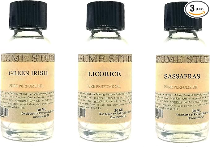 Green Irish, Licorice, Sassafras