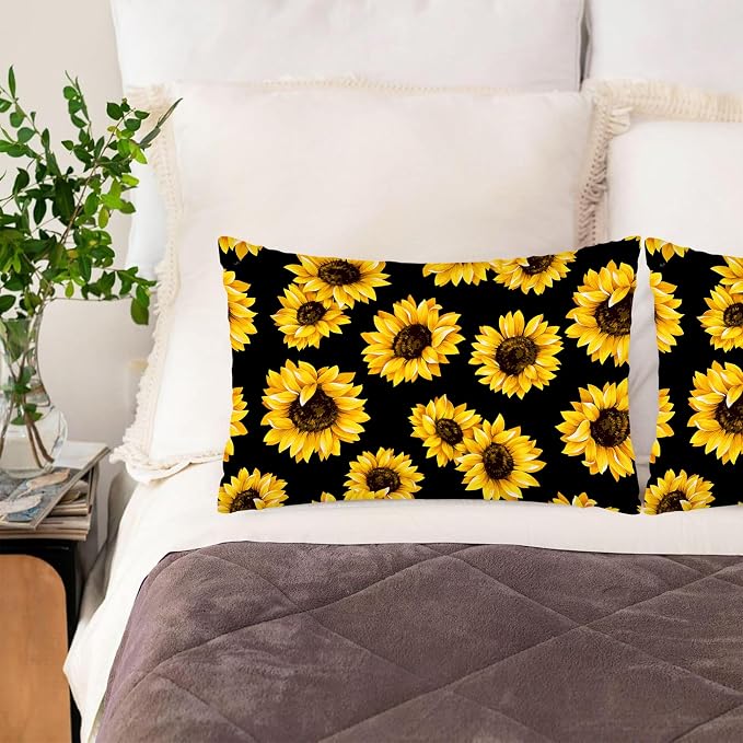 Abstract Yellow Sunflowers