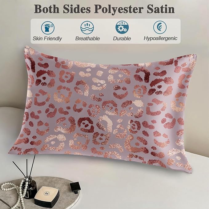 Abstract Rose Gold Leopard