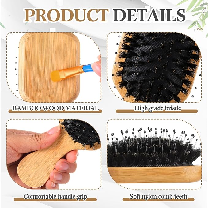 Square, Nylon and Boar Bristles