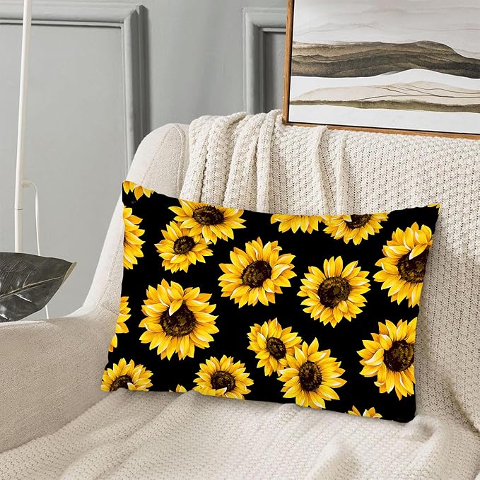 Abstract Yellow Sunflowers