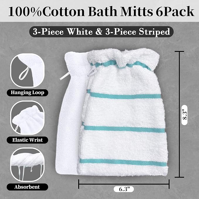 Aqua Stripe&white